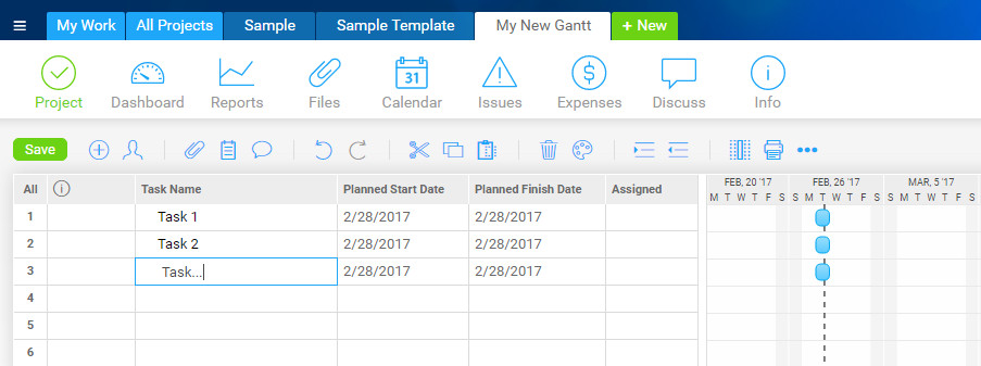  Add Tasks. gantt chart project management software
